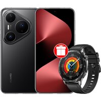 Huawei Pura 80 Pro LMR-LX9 12GB/512GB (черный) + умные часы Huawei Watch GT 5 по акции