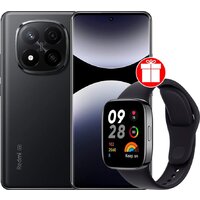 Xiaomi Redmi Note 14 Pro+ 5G 8GB/256GB международная версия (черный) + умные часы Xiaomi Redmi Watch 3 (черный) по акции