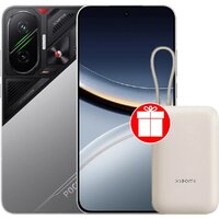 POCO F7 12GB/512GB международная версия (серебристый) + пауэрбанк Xiaomi Power Bank P15ZM 10000mAh (бежевый) по акции
