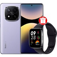 Xiaomi Redmi Note 14 Pro+ 5G 8GB/256GB международная версия (фиолетовый) + умные часы Xiaomi Redmi Watch 3 Active (черный) по акции Image #1
