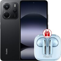 Xiaomi Redmi Note 14 8GB/256GB международная версия (черный) + наушники Xiaomi Redmi Buds 6 Active (голубой) по акции