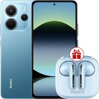 Xiaomi Redmi Note 14 8GB/256GB международная версия (синий) + наушники Xiaomi Redmi Buds 6 Active (голубой) по акции