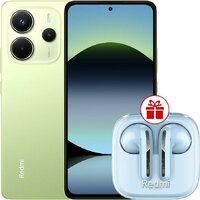 Xiaomi Redmi Note 14 8GB/256GB международная версия (зеленый) + наушники Xiaomi Redmi Buds 6 Active (голубой) по акции